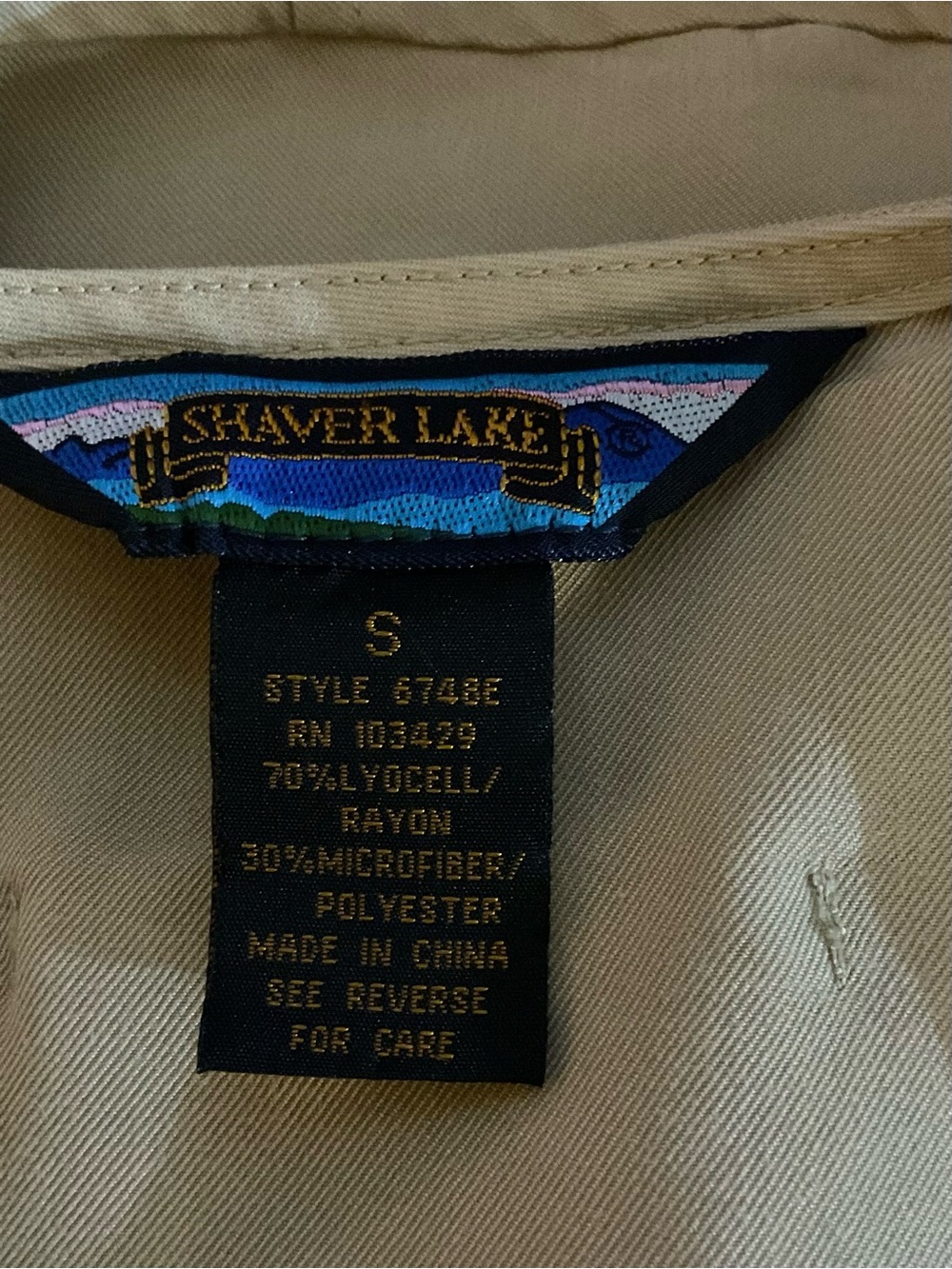 Shaver Lake Tan Embroidered Sleeveless Maxi Dress Size Small Vintage - Picture 3 of 5